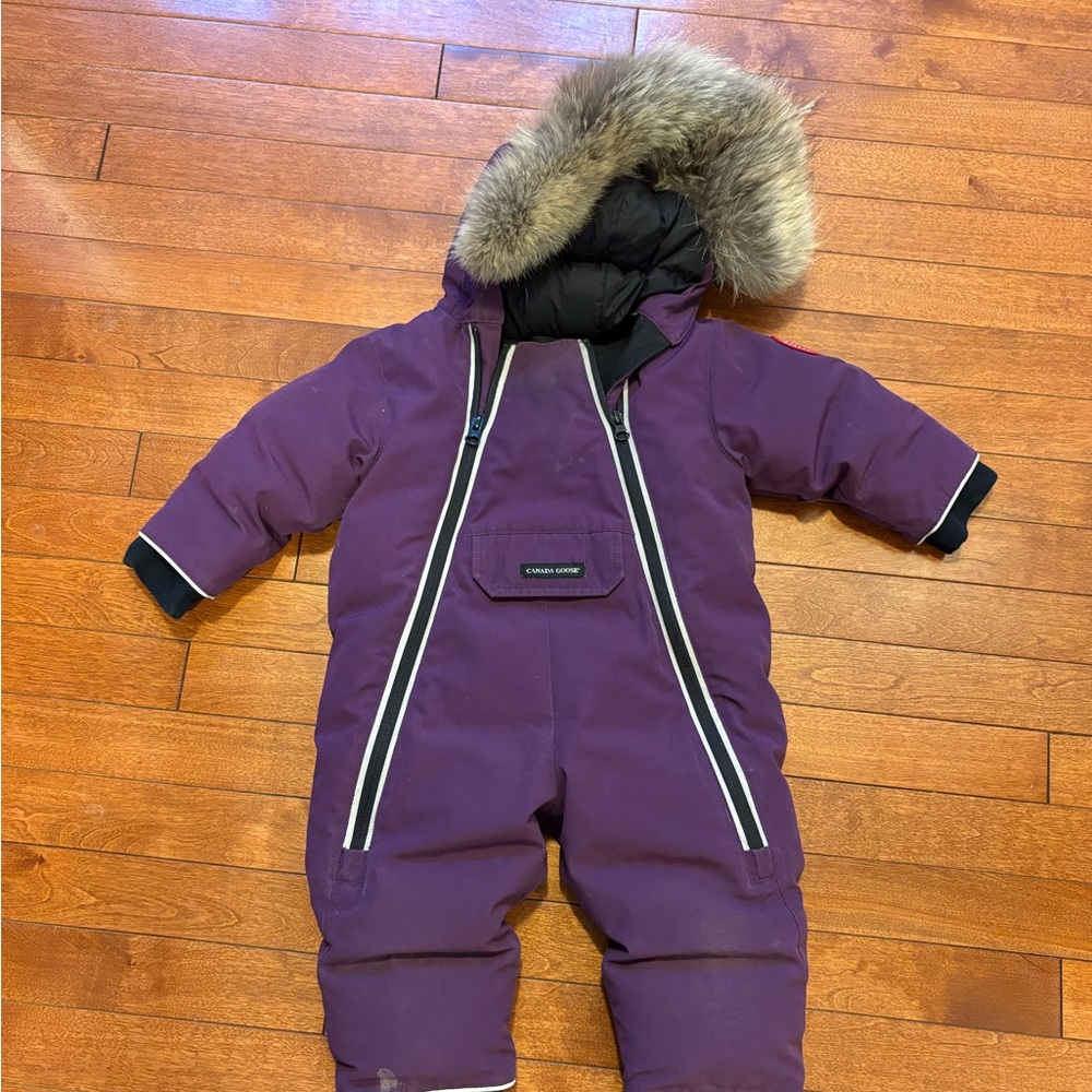6-12 months Canada Goose Snowsuit. Baby lamb heritage